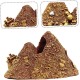 Real Jewelry Tower Decoration Pipe Decoration Reptile Decoration Resin Crafts Lingerie Fish Hidden Shelter Fish Tank Underwater Landscape Decoration Resin Craft Gold Gems
