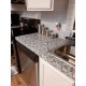 Light White Granite Exterior Marble Gloss Film Vinyl Self Adhesive Kitchen Countertop Peel & Stick Wallpaper Decal 44.96 cm x 243.84 cm
